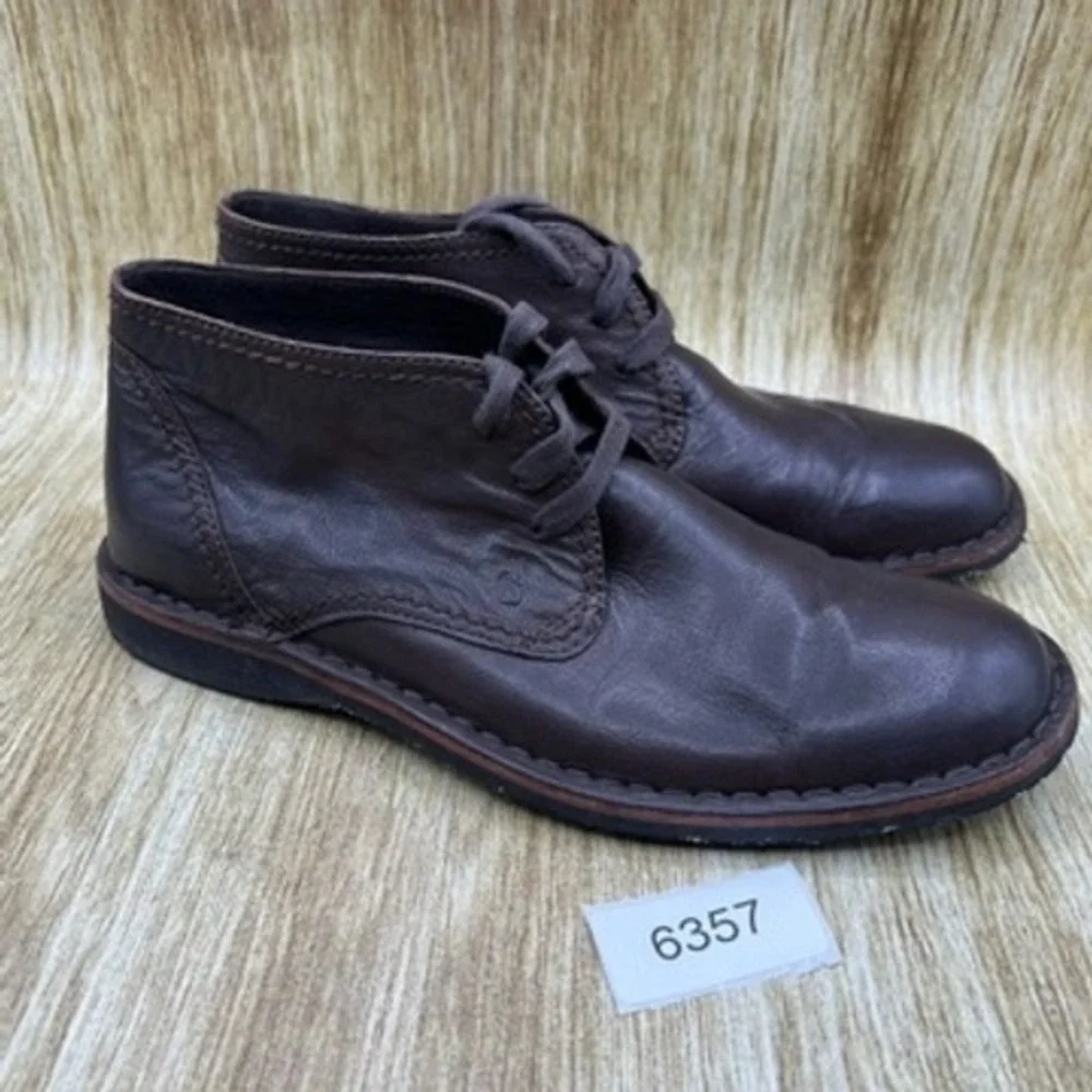 John Varvatos Chukka Boots Men's Size 7 M Leather‎ Brown Shoes Ankle Boots